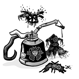 The Delusional Lube creates patterns that are worshipped as foreign gods